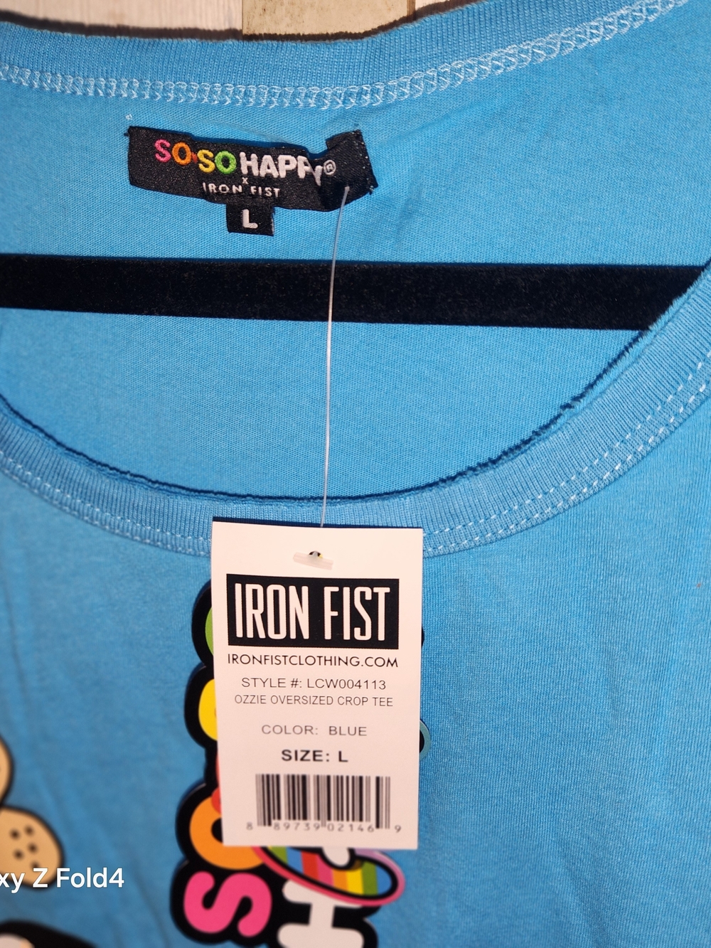 Blue Monster Face Tee Shirt - Picture 2 of 3